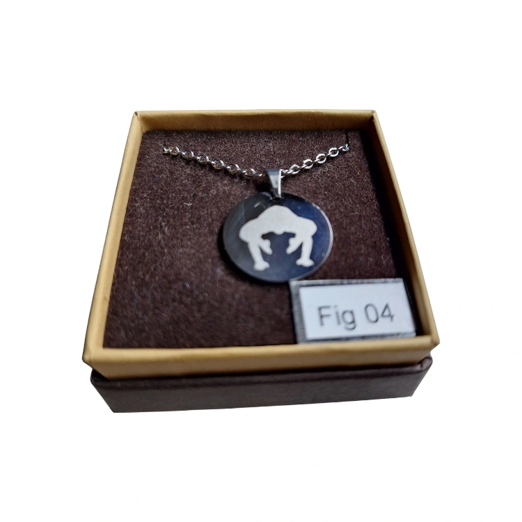AEROBICA FIG 04 Collana gioiello in acciaio